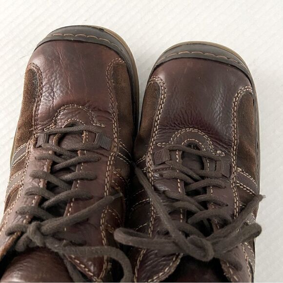 Steve Madden Brown Lapis Lace-up Y2K Leather & Suede Oxford Sneakers Academia - Picture 10 of 12